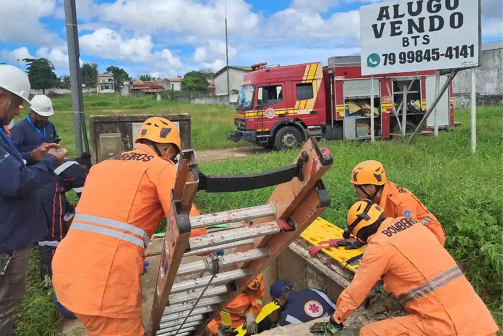 Dois funcionários da Iguá Sergipe ficam feridos em acidente no Parque dos Faróis