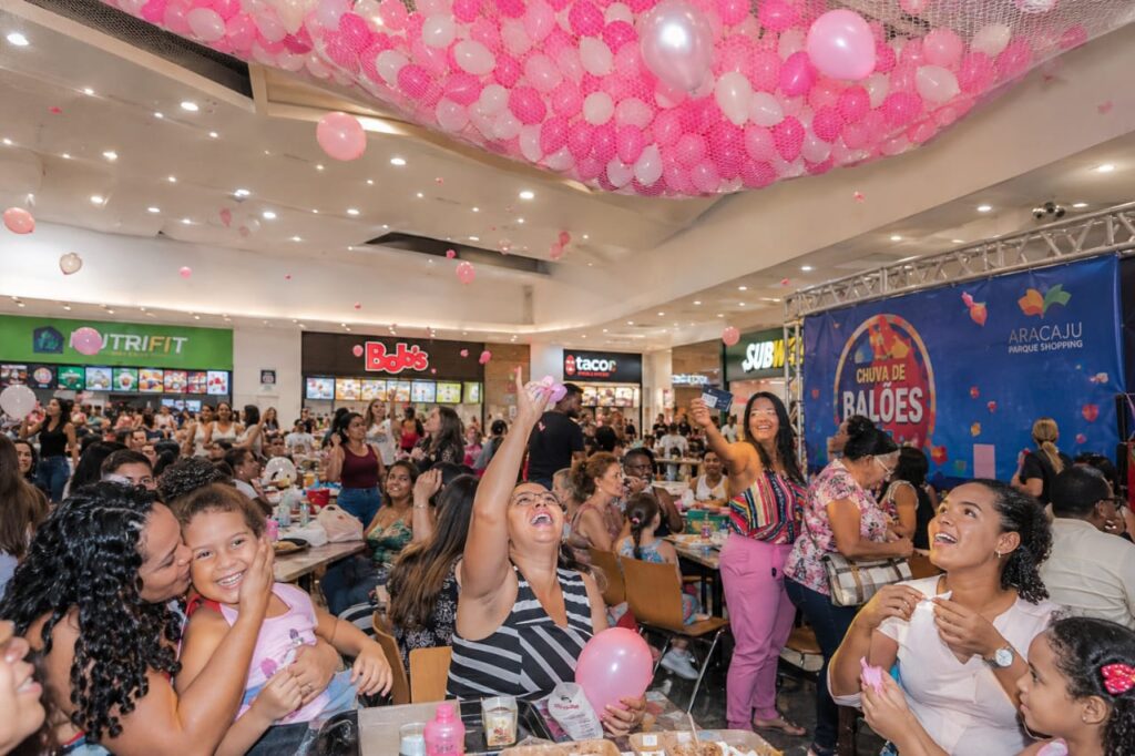 Dia das Mães terá grande chuva de balões com mais de 100 brindes no Aracaju Parque Shopping