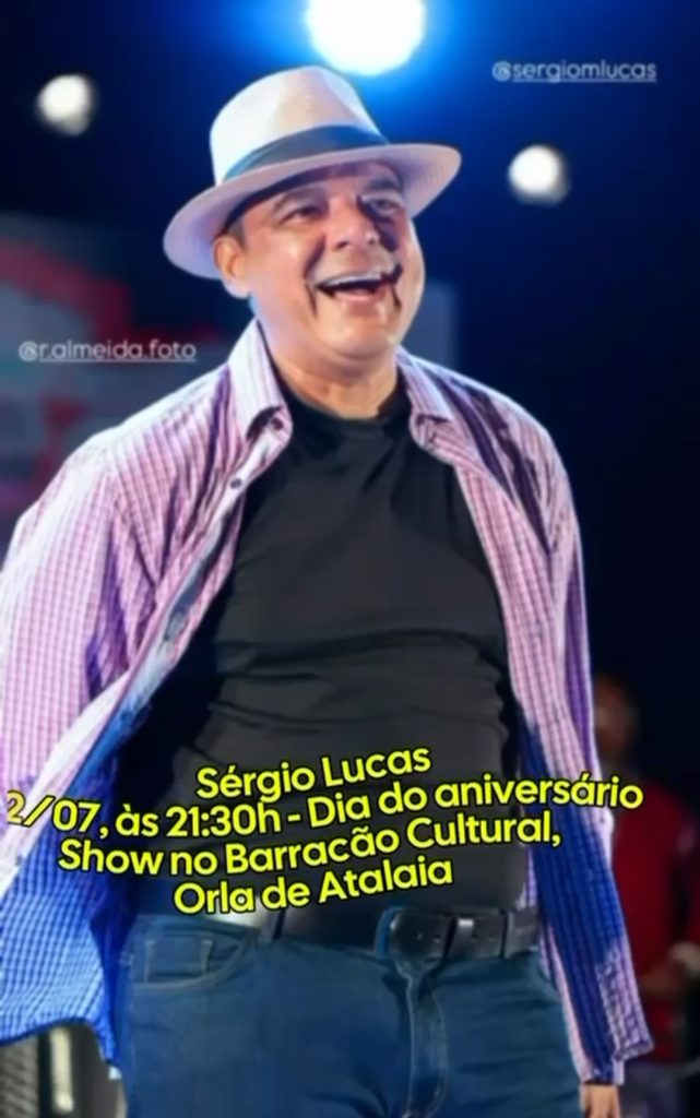 Juiz, compositor e defensor da cultura sergipana: Sérgio Lucas celebra aniversário com grande show no Arraiá do Povo