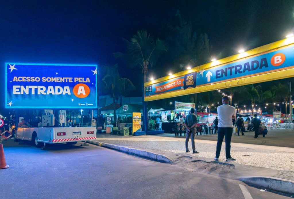 Arraiá do Povo mantém acesso único pela Entrada A nesta quarta