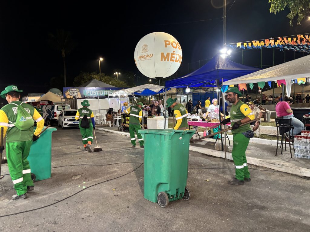 Emsurb garante limpeza reforçada no Forró Caju do Santos Dumont