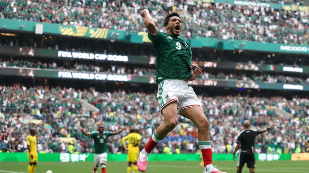México vence África do Sul com gol emocionado de Jiménez na abertura da Copa