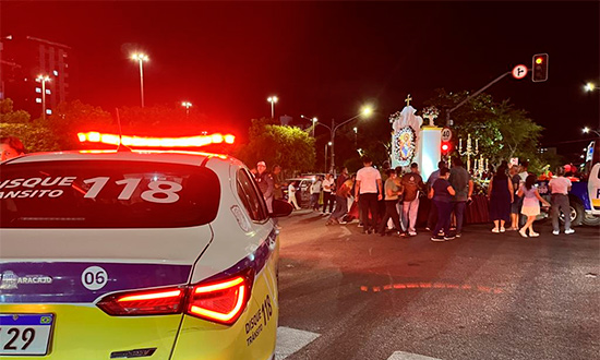 SMTT coordena operação de trânsito em procissões de Corpus Christi em Aracaju