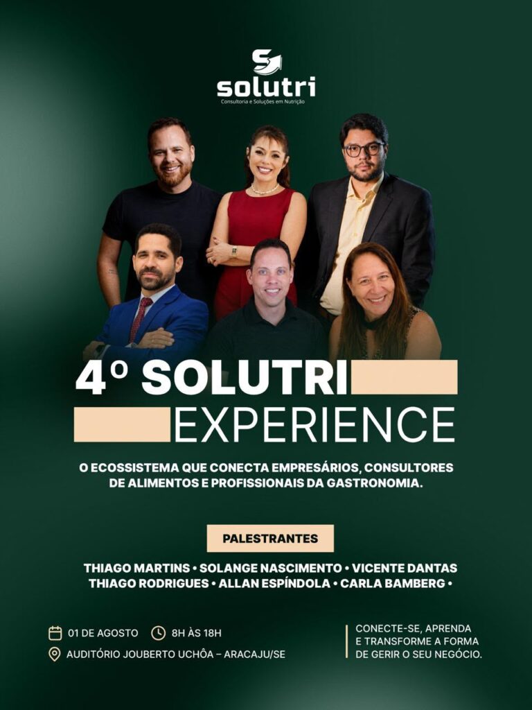 Solutri Experience reúne especialistas em Aracaju para debater gestão e inovação na gastronomia