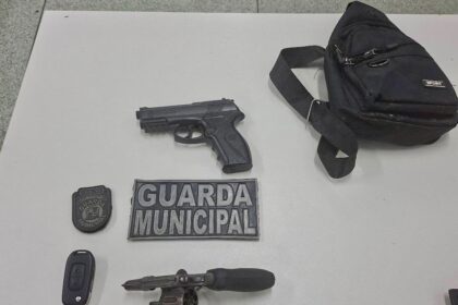 GMA prende motorista com revólver, simulacro e droga em Aracaju