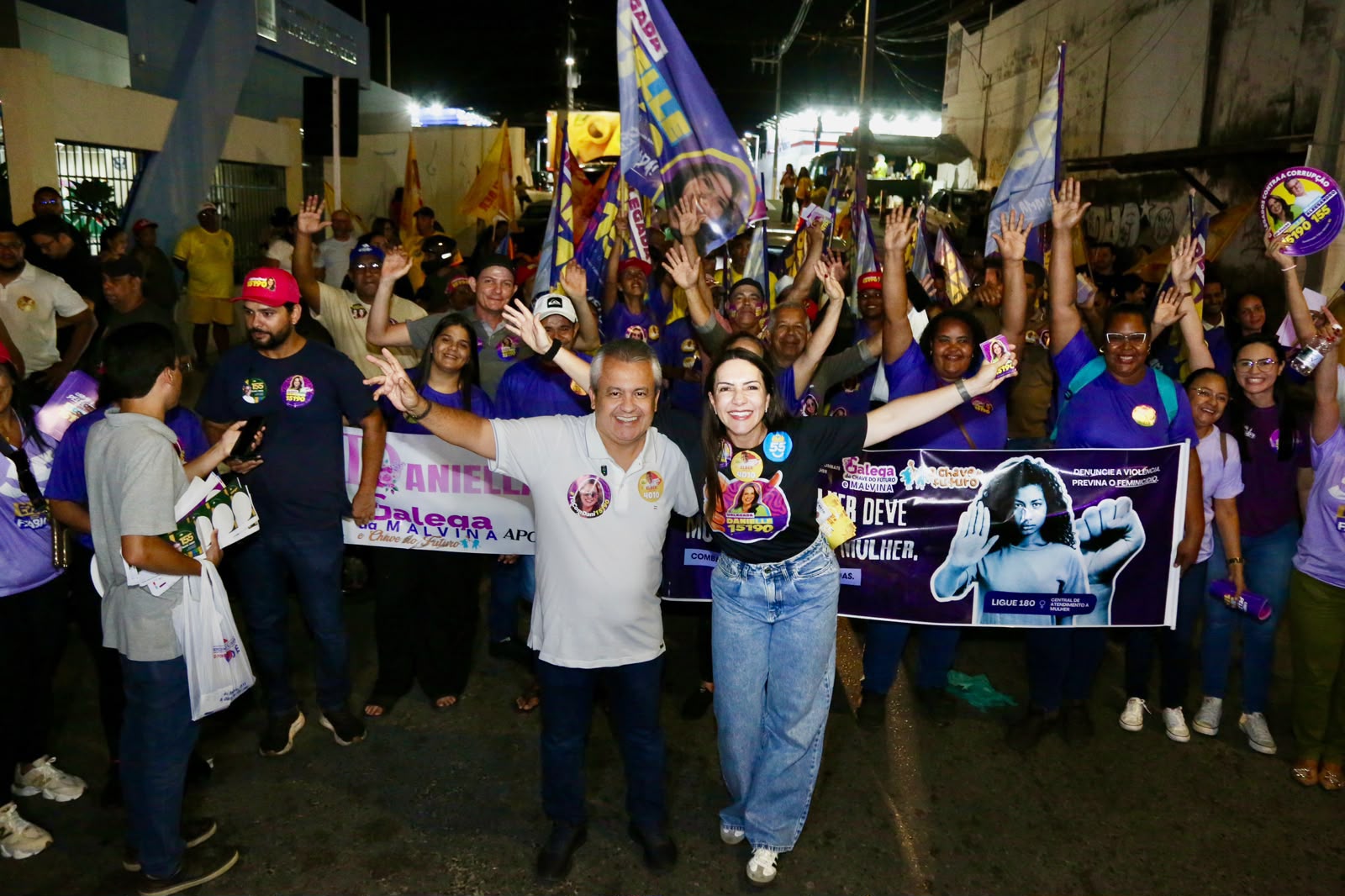Campanha de Danielle Garcia leva caminhada e carreata ao bairro São Conrado