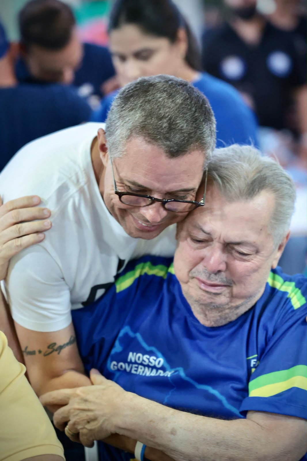 Fábio Mitidieri durante a comemoração da reeleição